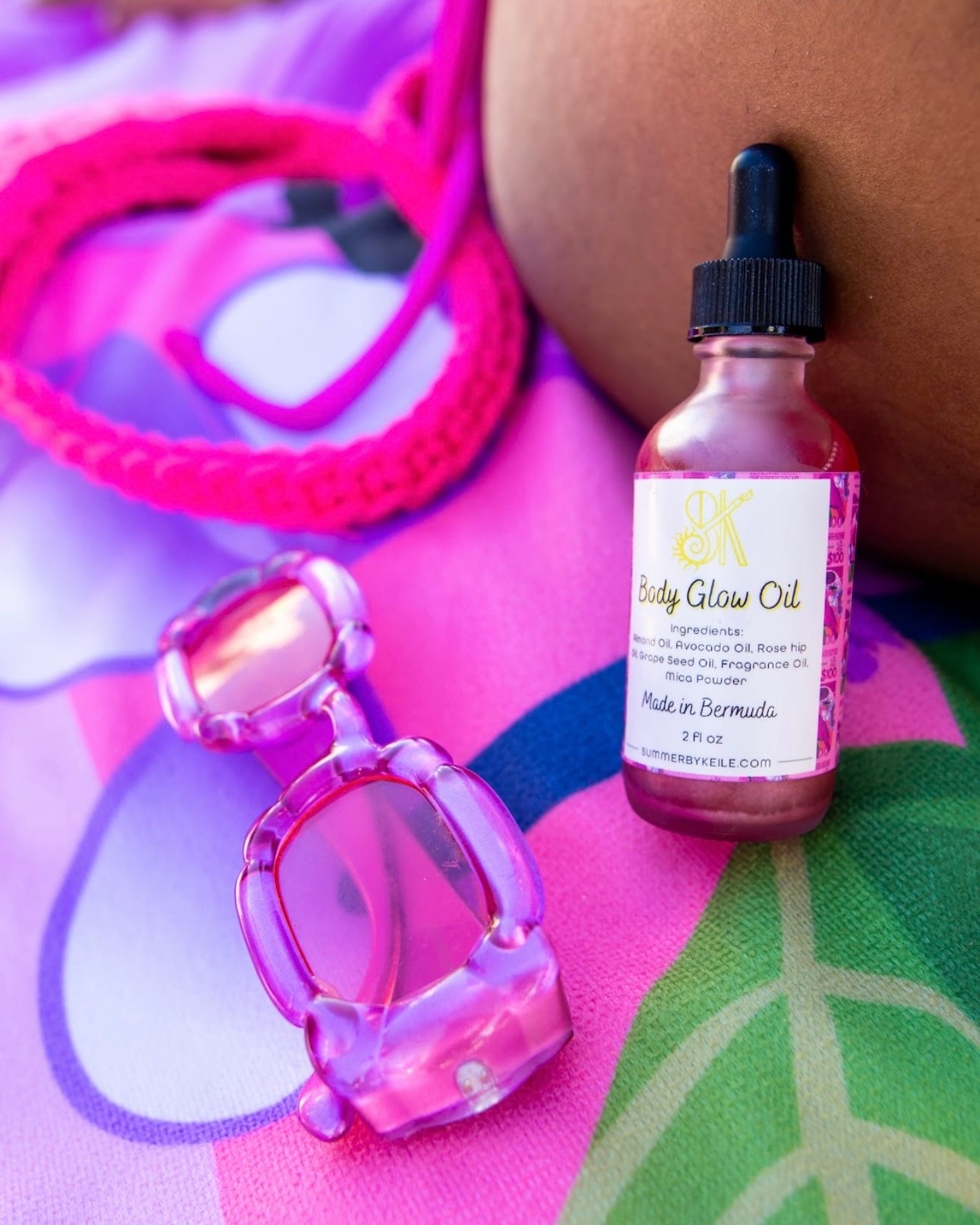 Body glow oil